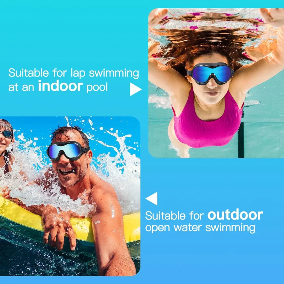 Breitblick Anti-Fog Swim Goggles | Bowlift