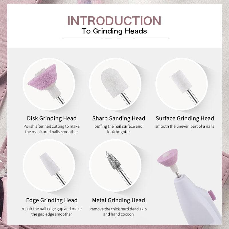 NailPro Electric Nail File Set 2-Pack | Kalsten