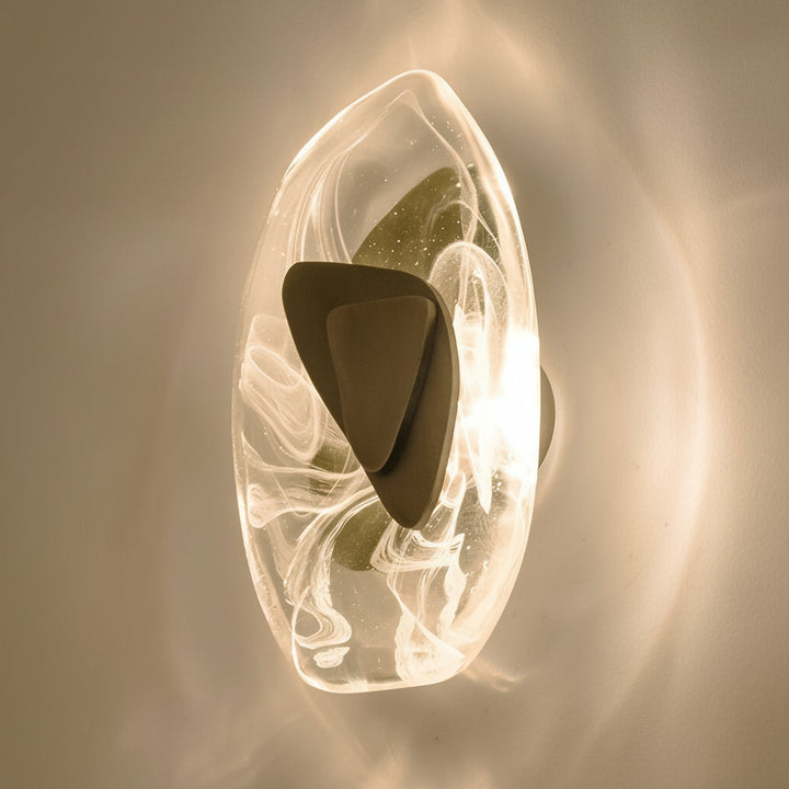 Modern Glass Globe Wall Sconce – 3-Color Dimmable LED Wall Light (Gold/Black) | Kalsten