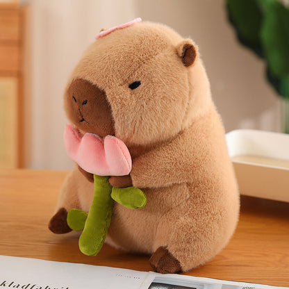 Brehn | CuddleCapy Plush Doll | Capybara & Rabbit Design | Soft Cuddly Toy in Various Styles & Sizes