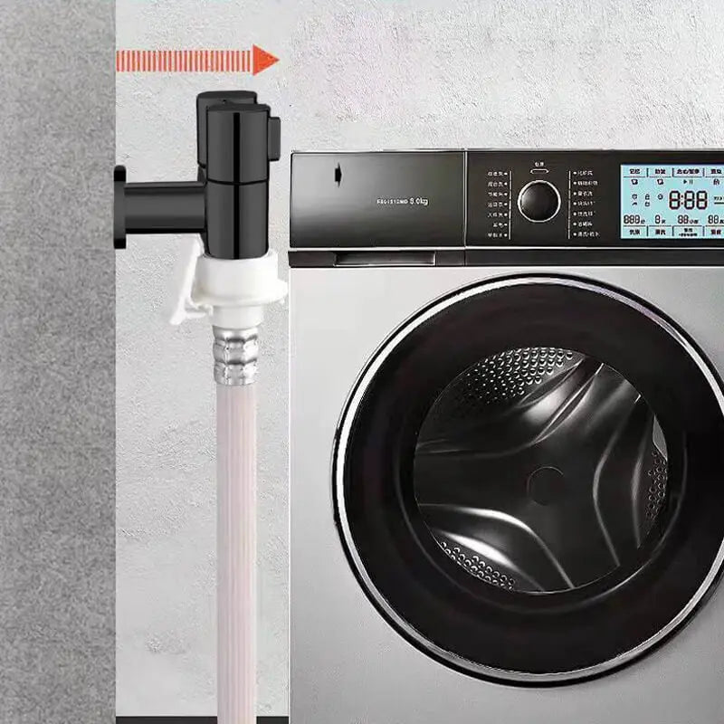 Kalsten | Double control valve made of brass – Water supply with matte black finish