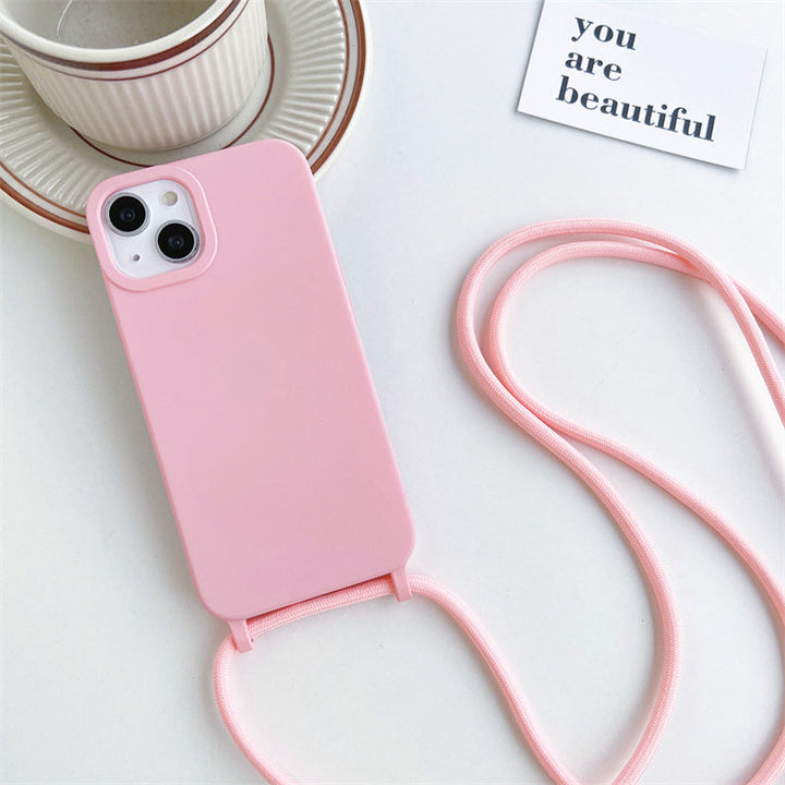 Kalsten | Solid Silicone Lanyard Case for iPhone