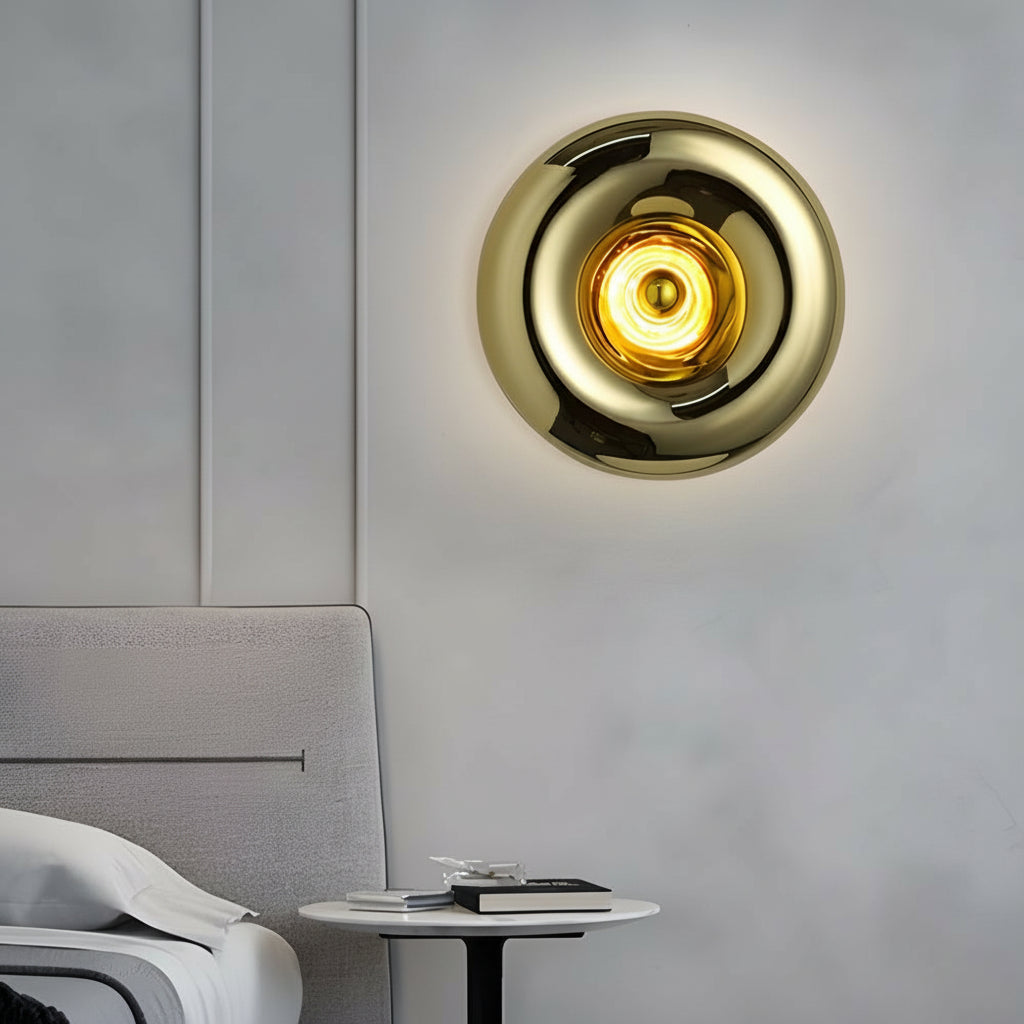 Modern Lava Glass LED Wall Sconce – Creative Melting Art Wall Light (Gold/Silver/Rose Gold) | Kalsten