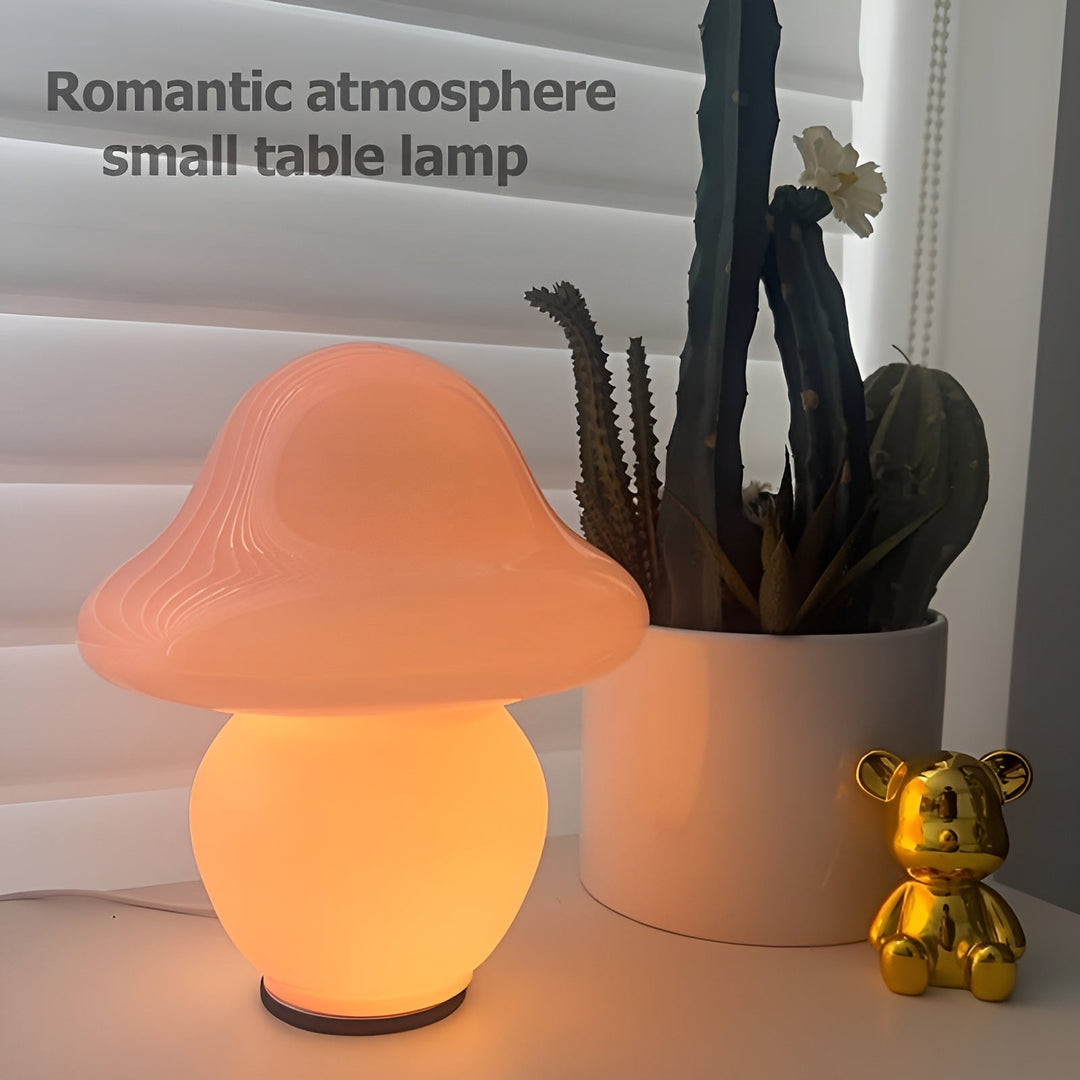 MushroomDream Lamp – Enchanting Glass Lighting with Mushroom Pattern Kalsten