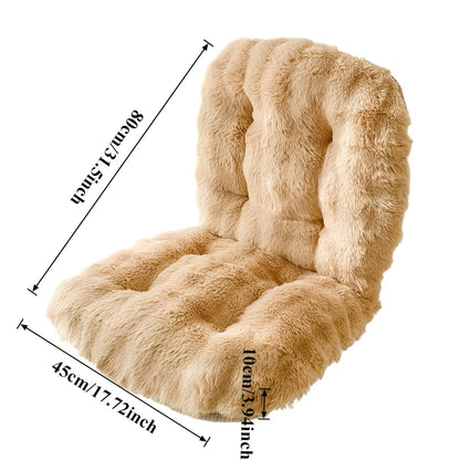 Soft seat cushion made of faux fur – Extra thick & cuddly | Perfect for chair and sofa | Bowlift