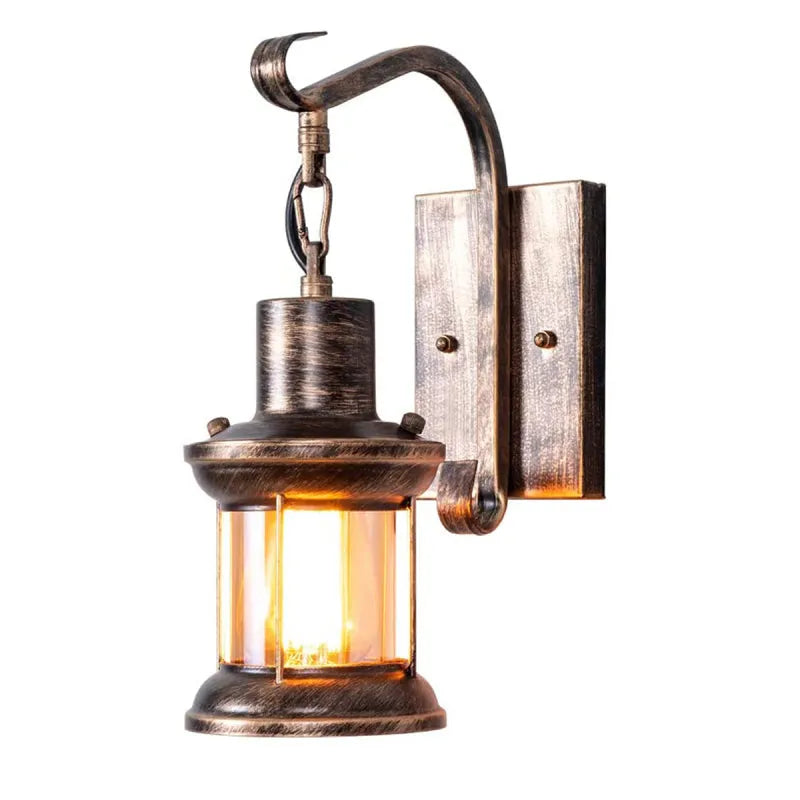 Vintage Glass Shade Wall Lamp Kalsten