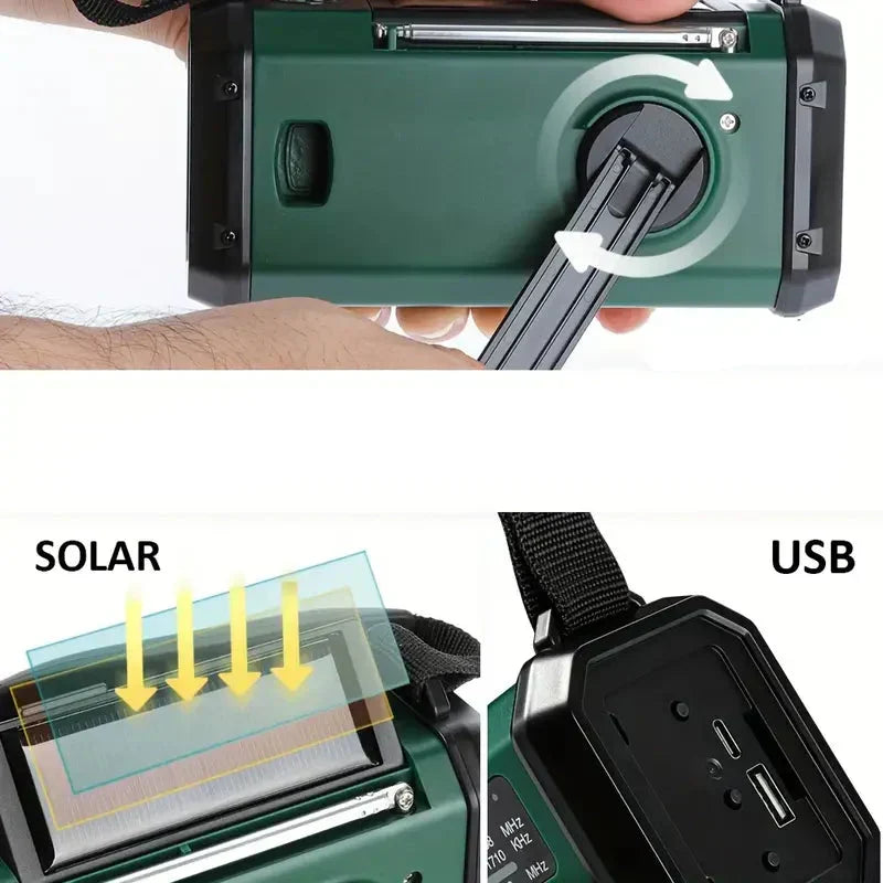 Solar Emergency Radio with Power Bank