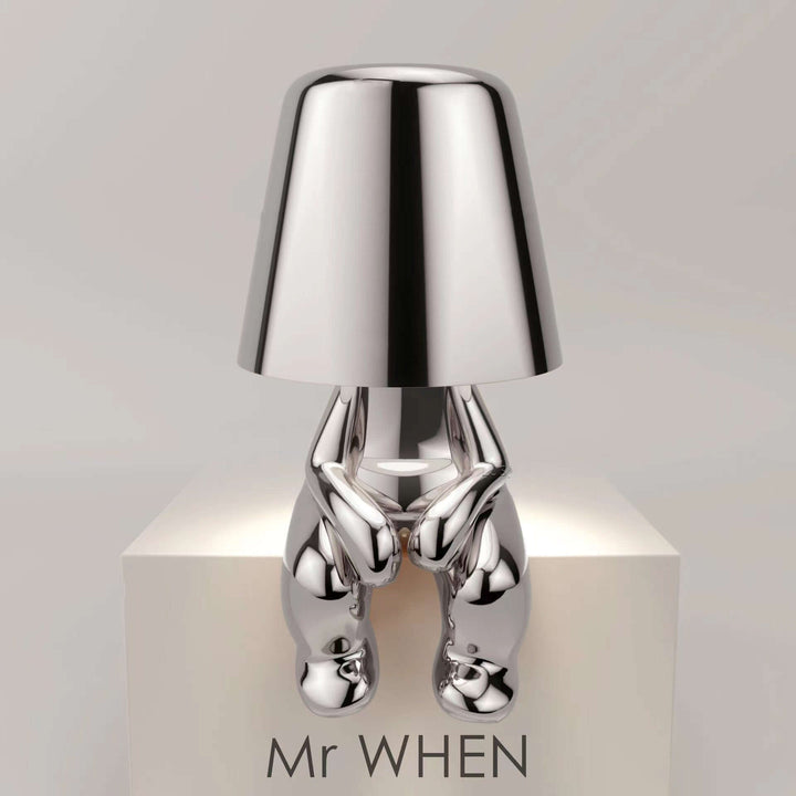 Thinker Small Gold Statue Desk Lamp USB Charging Decorative Table Lamp Touch Atmosphere | Kalsten
