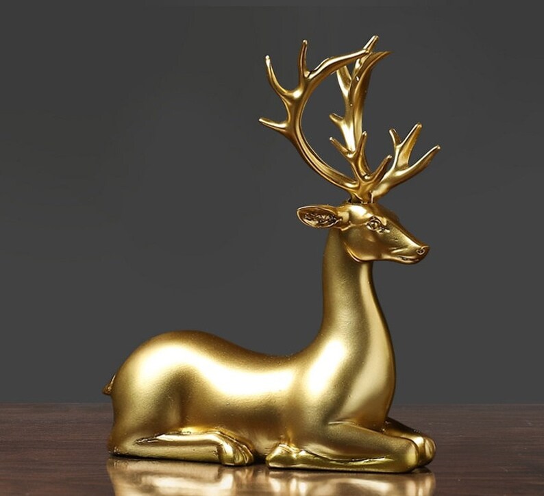 Kalsten | Golden Couple Deer Figurines