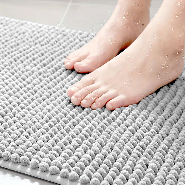 Kalsten | Corner Bath Mat Lunava | L-Shape for Shower & Corner | Non-Slip & Soft | 40x40x80 cm