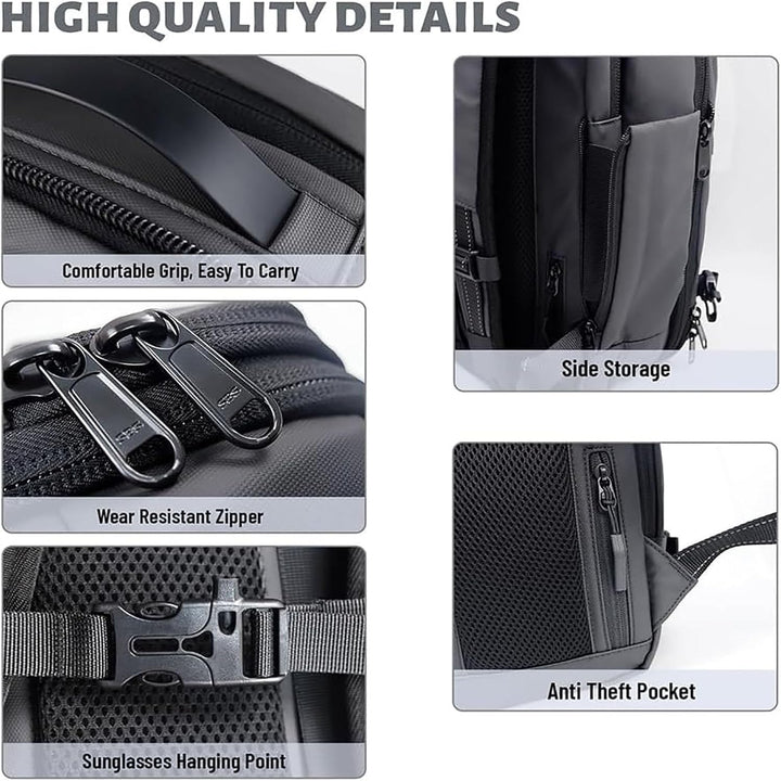 Expandable Compression Travel Backpack with Anti-Theft Lock & Wet Compartment | Kalsten