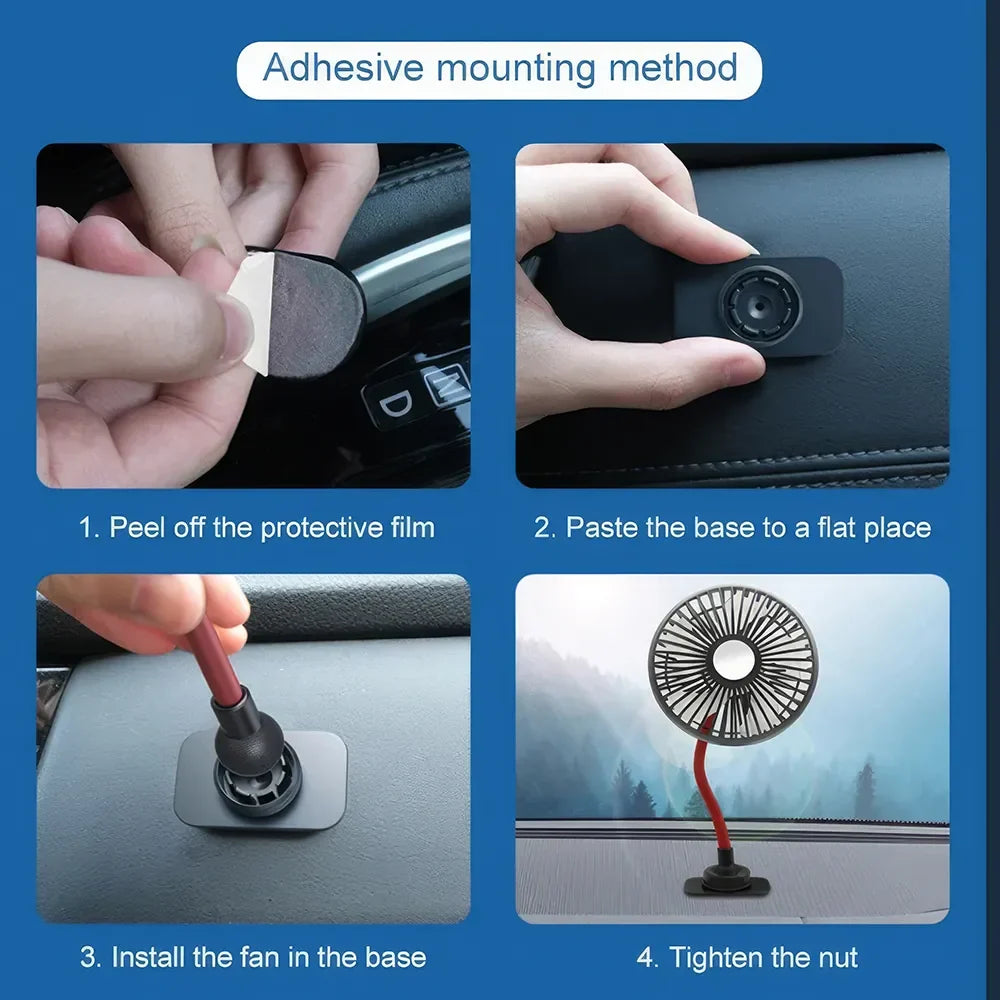 Multidirectional Car Back Seat Fan | Kalsten