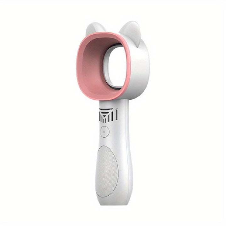1pc USB Rechargeable Bladeless Handheld Fan - Portable Mini Desk Fan with 3 Speeds for Travel, Camping, Office, and Room Use | Kalsten