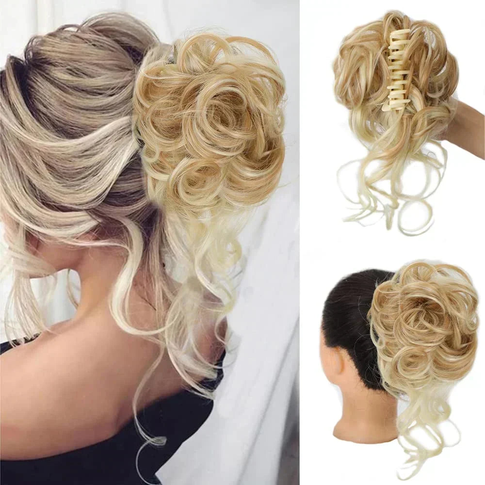 Kalsten | Curly Hair Bun – Clip-in Hair Piece with Volume and Natural Look