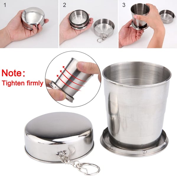 BowLift | Collapsible cup in stainless steel