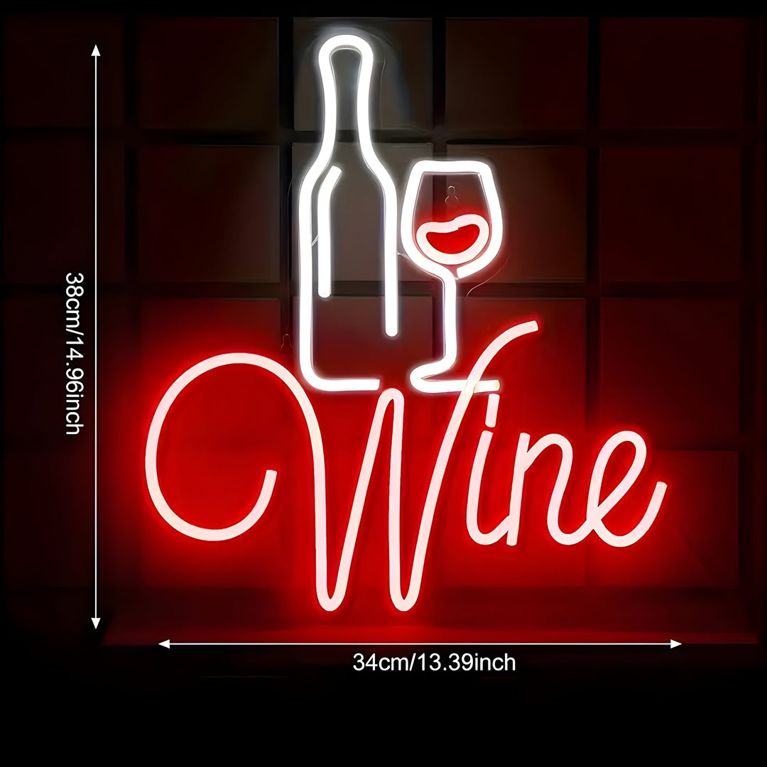 WineAura Light - Neon Wine Glass LED Party Light | Kalsten