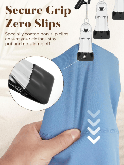 Leggings Organizer Hanger with Rubber Clips | Kalsten