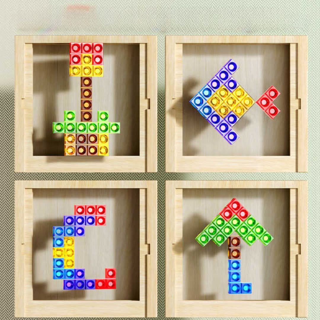Kalsten | Wooden Tetris Puzzle Board Game for Kids and Adults