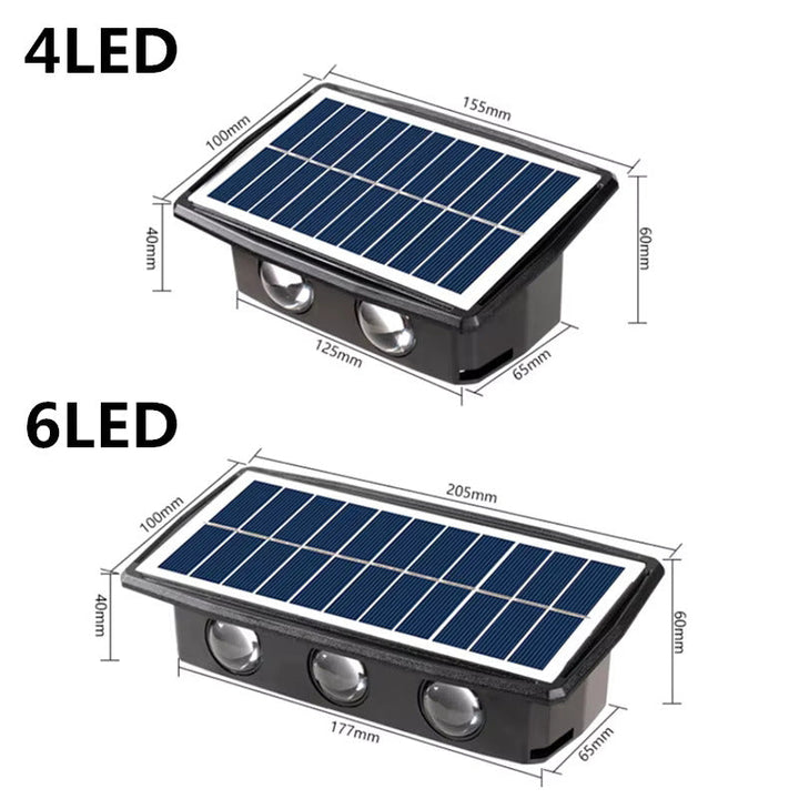 Solar LED Outdoor Wall Light – Warm White Kalsten