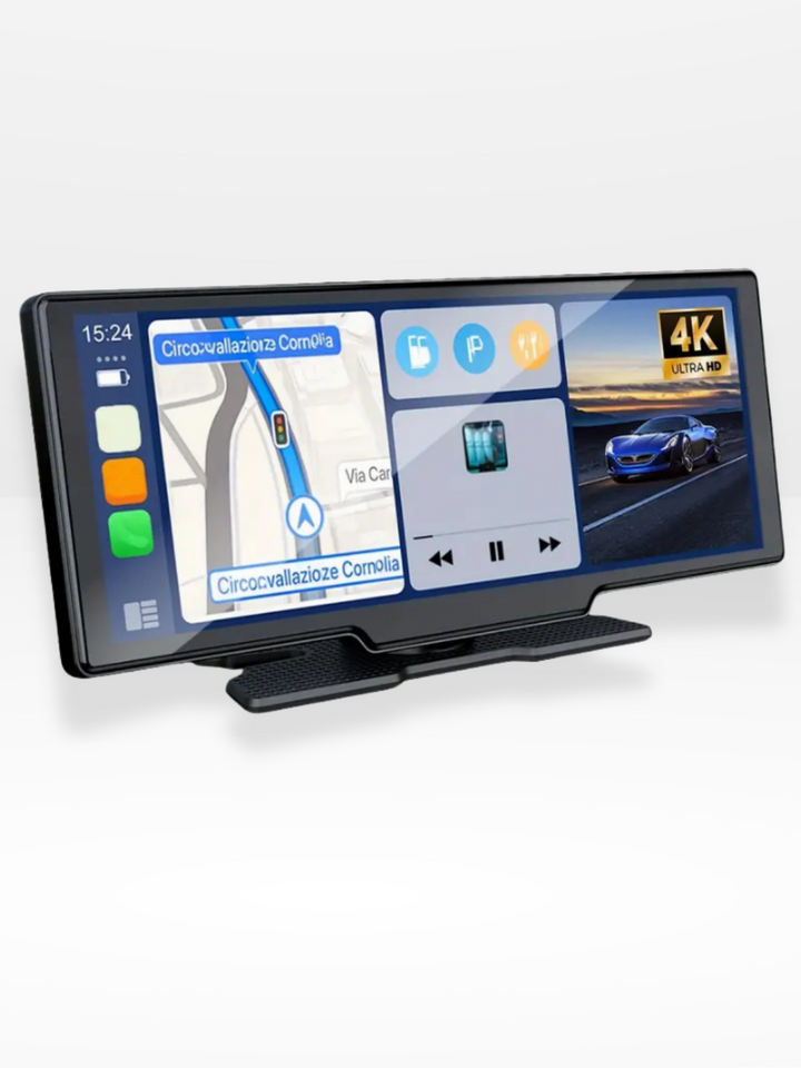 Kalsten | Wireless CarPlay Screen with Built-in 4K Dashcam & Optional Rear Camera – 10.26" IPS Display