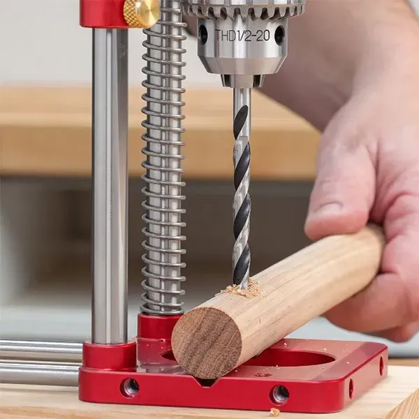 Kalsten | Drill Press Guide for Handheld Drills - Portable & Adjustable Woodworking Jig