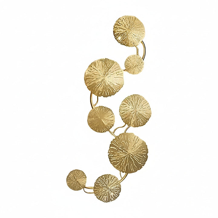 LED Wall Sconce Light – Modern Lotus Leaf Stainless Steel Gold (40-80cm H) | Kalsten