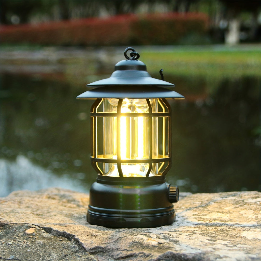 RetroGlow Lamp – Dimmable Rechargeable LED Outdoor Lighting | Kalsten