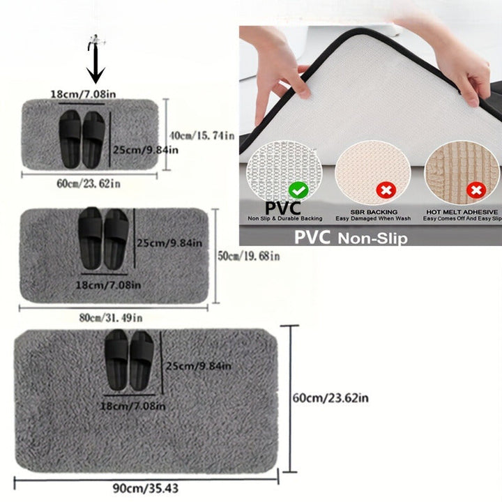 Premium Absorbent Mat - Soft Thick Bath Mat - Absorbent & Non-slip Kalsten