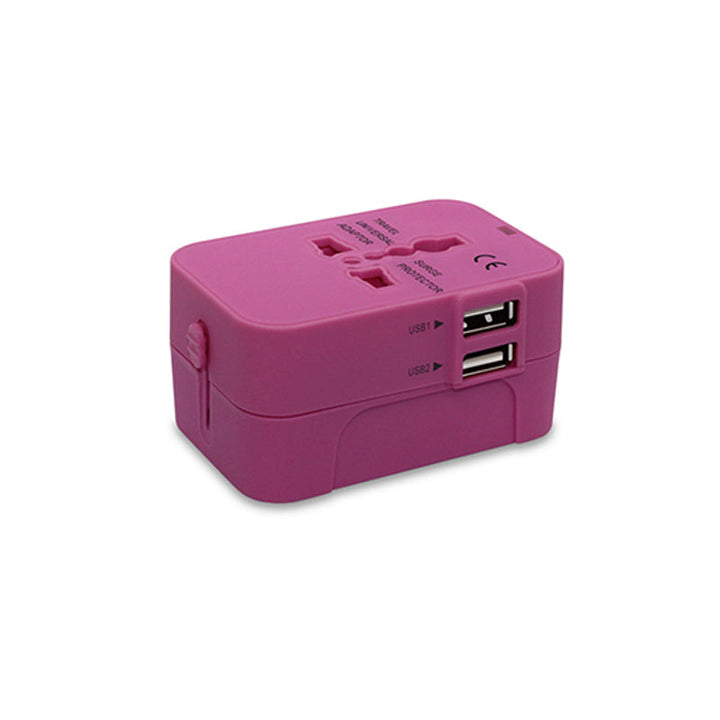 Universal travel adapter with dual USB ports | Kalsten