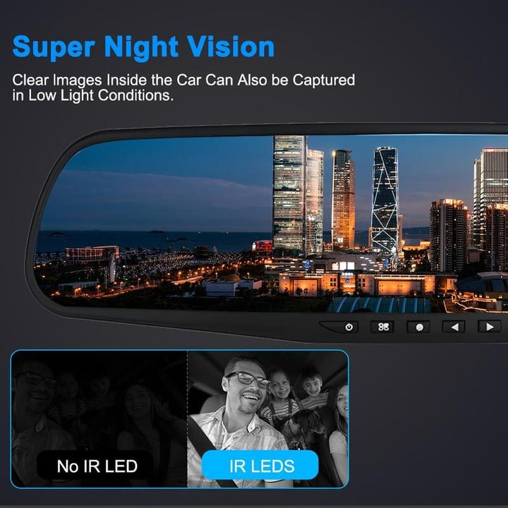 Kalsten | Front and Rear Dual Recording HD Night Vision Dash Cam
