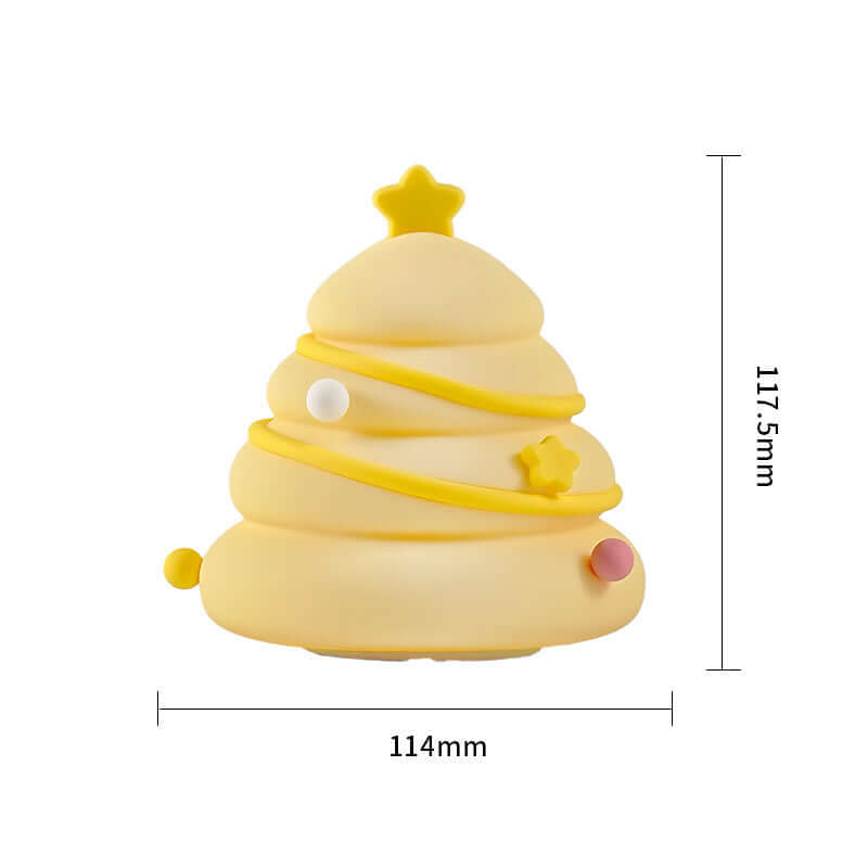 Christmas Tree Silicone Night Lights USB Rechargeable Eye Protection Table Lamp Cute Cartoon Kid Birthday Gifts Atmosphere Decor | Kalsten
