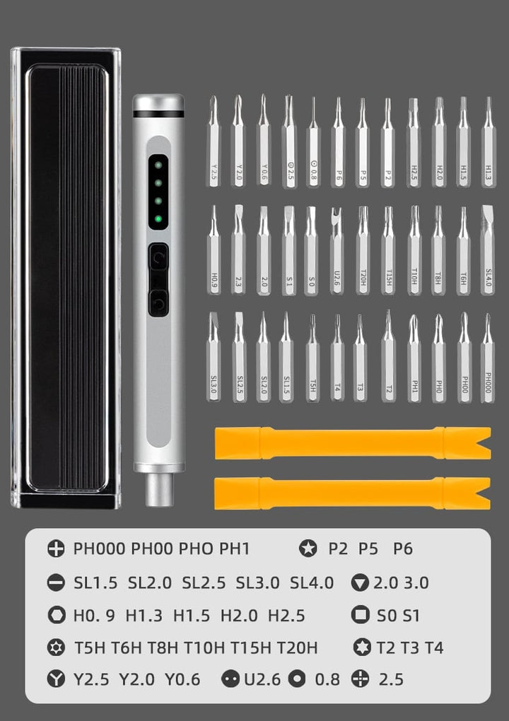 PowerGlide 40-in-1 Mini Electric Screwdriver — Perfect control for flawless, stress-free repairs | Kalsten