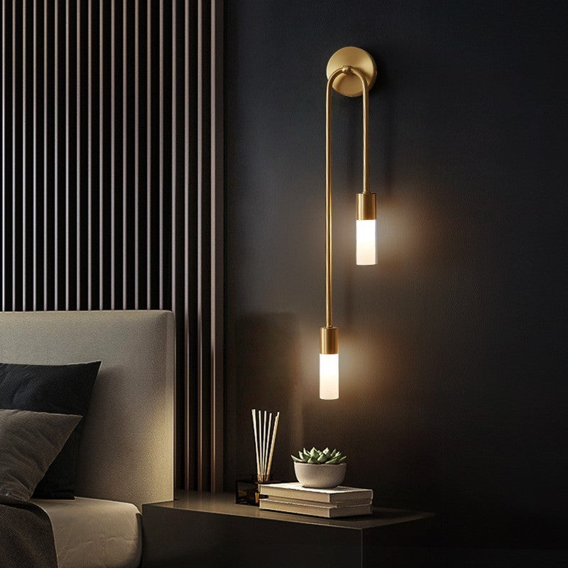 Modern Gold LED Bedside Wall Lamp Kalsten