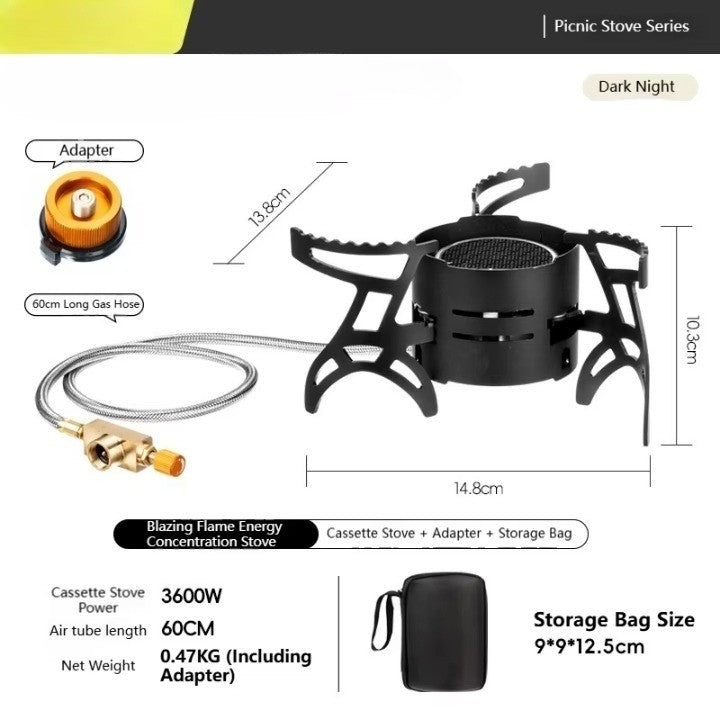 Dual-Core Blue Flame Outdoor Cooking Stove | Kalsten