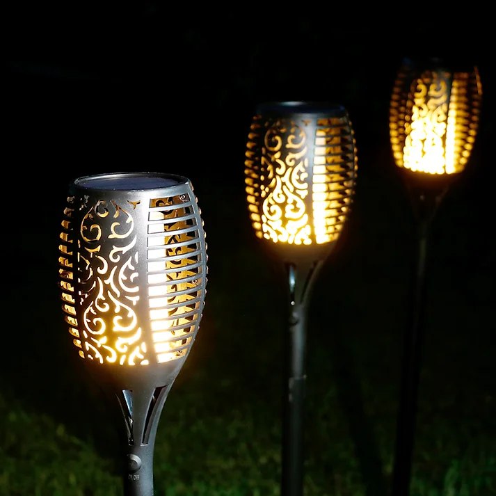 Solar Flame Effect Garden Torch Light Kalsten