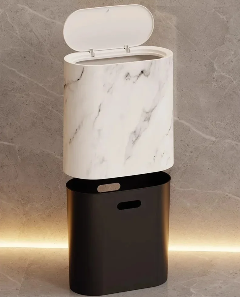 Nordic Marble Design Trash Can Kalsten