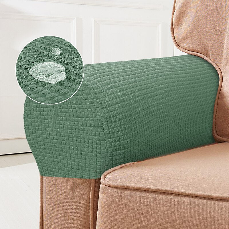 Kalsten | Stretch Armrest Covers – Spandex Covers for Chairs & Armchairs, Set of 2, Bordeaux