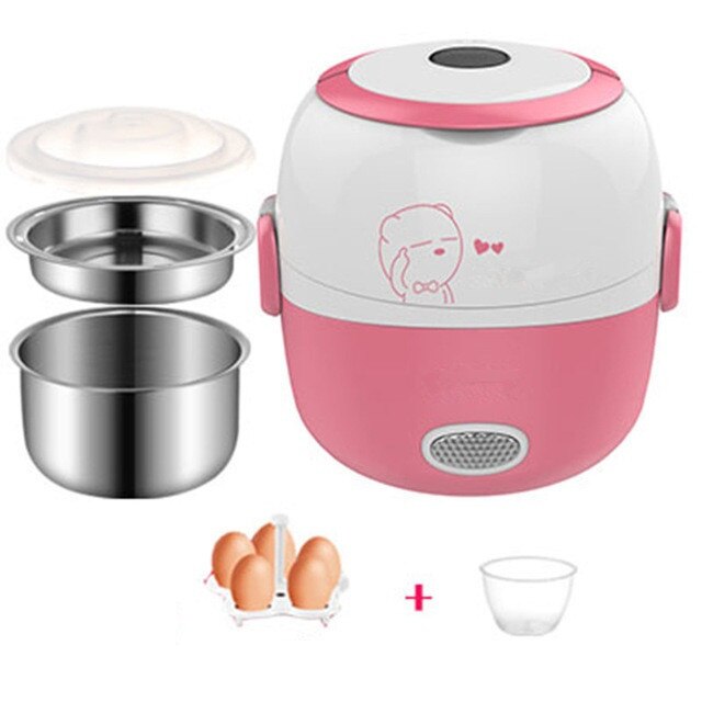 Kalsten | SteamMate Electric Lunch Box – Cooking, Steaming & Keeping Warm – 1L – 200W