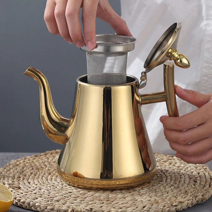 Stylish Infusio Teapot - made of Stainless Steel for Perfect Tea Moments Kalsten