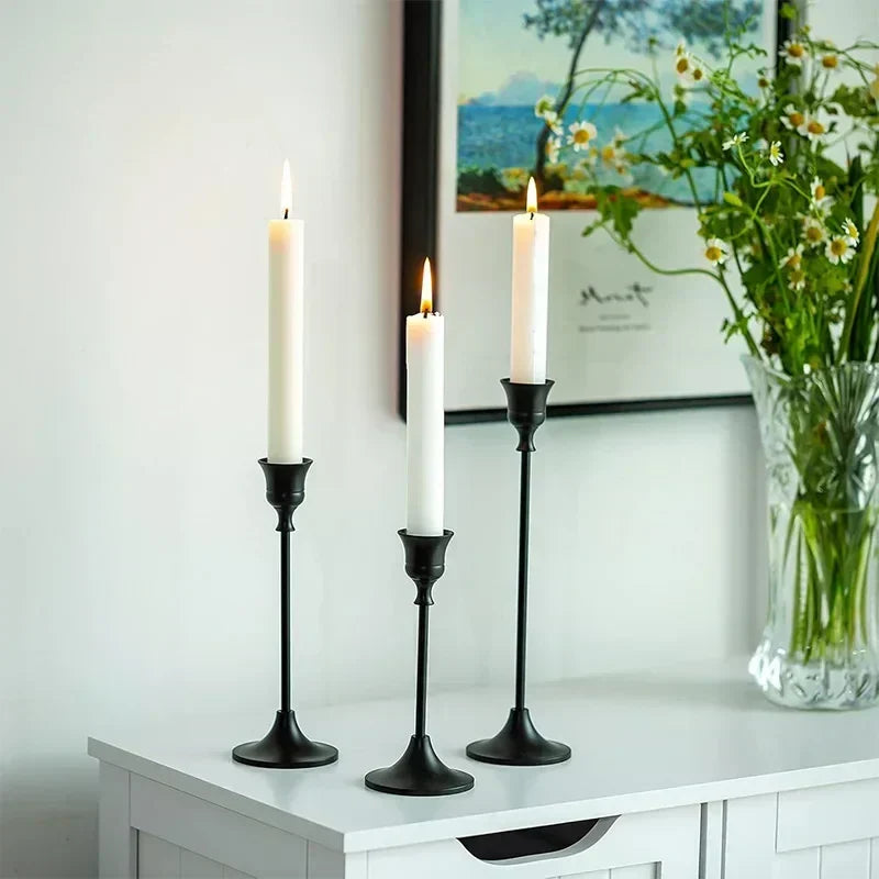 Gold Metal Candle Holders – Table Set Kalsten