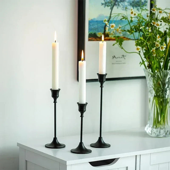 Gold Metal Candle Holders – Table Set Kalsten