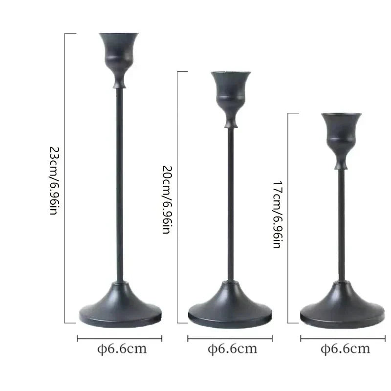 Gold Metal Candle Holders – Table Set Kalsten