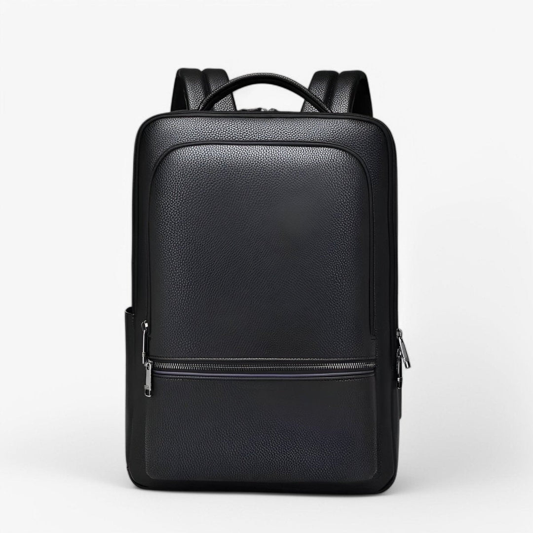 Kalsten | EXECUTREK – Elegant Leather Laptop Backpack with USB Port