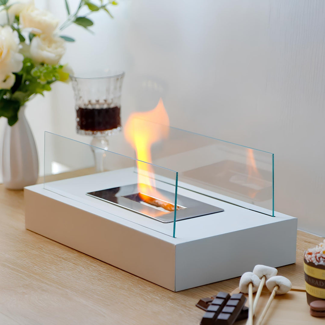 Glass Bioethanol Tabletop Fireplace Kalsten