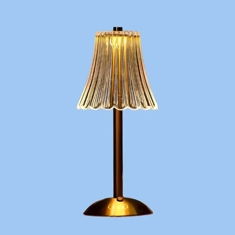 Table Lamp with Crystal Shade and USB Charging | Kalsten
