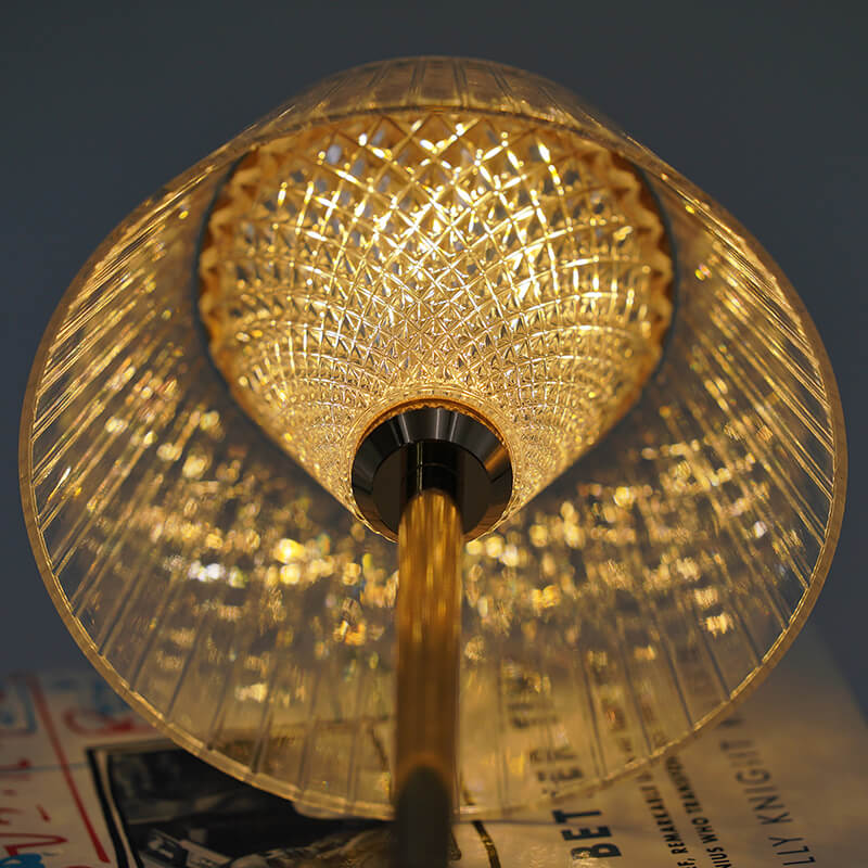 Crystal Shade USB Rechargeable Table Lamp Kalsten
