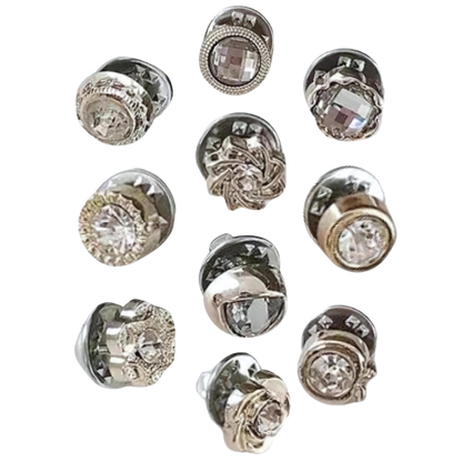 Elegant brooch buttons without sewing