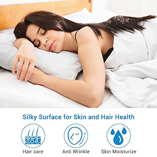 2-Pack Cooling Pillowcases – Premium Silky White Stripes,  Technology, Q-Max 0.3 | Kalsten
