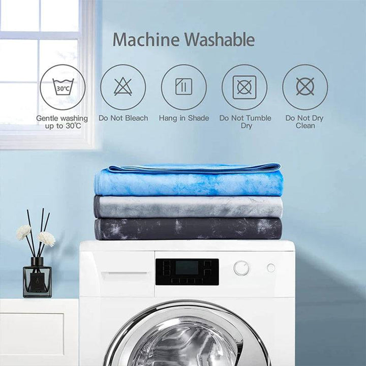 Tie-Dye Cooling Blanket – Q-Max > 0.5, Double-Sided & Stylish Color Gray | Kalsten