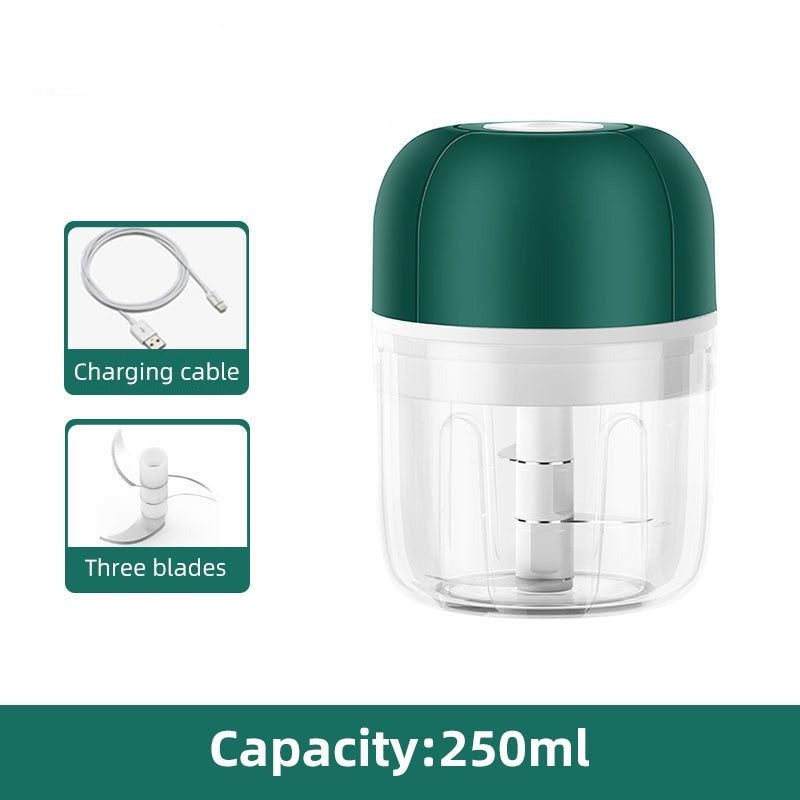 Kalsten | ChopEase Electric Garlic Press – USB Rechargeable – Compact & Powerful – 250ml
